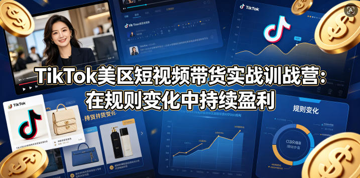 TikTok美区短视频带货实战训战营：在规则变化中持续盈利-灰产星球