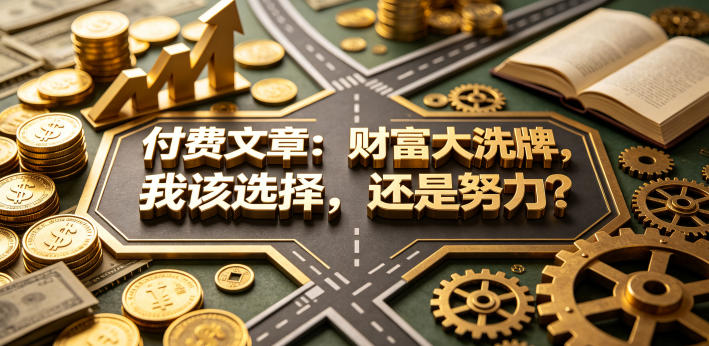 付费文章：财富大洗牌，我该选择，还是努力？-灰产星球
