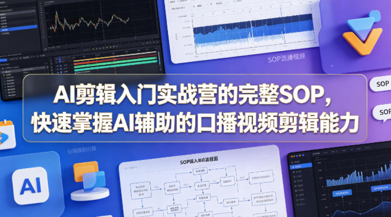 AI剪辑入门实战营的完整SOP，快速掌握AI辅助的口播视频剪辑能力-灰产星球
