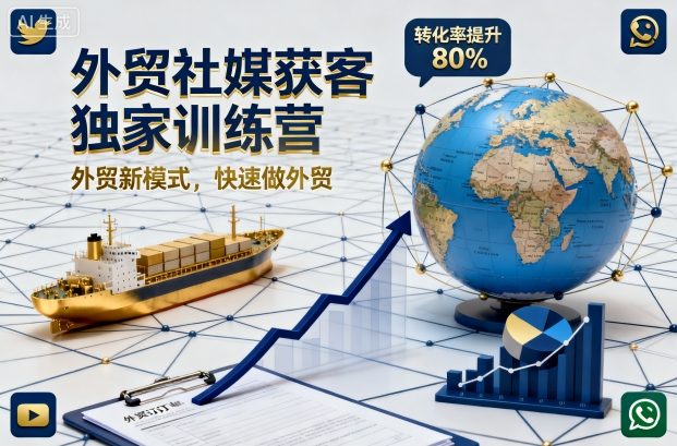 外贸社媒获客独家训练营，外贸新模式，快速做外贸（更新26年4月）-灰产星球