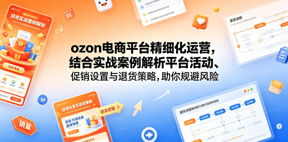 ozon电商平台精细化运营,结合实战案例解析平台活动、促销设置与退货策略,助你规避风险、提升销量-灰产星球