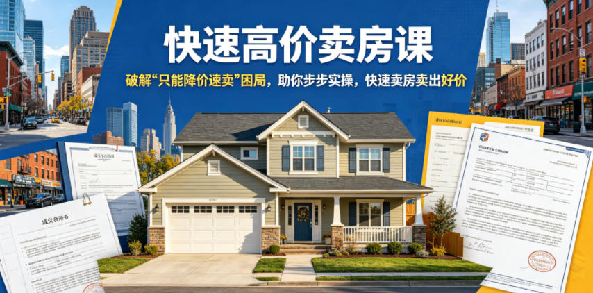 快速高价卖房课，破解“只能降价速卖”困局，助你步步实操，快速卖房卖出好价（更新2026）-灰产星球