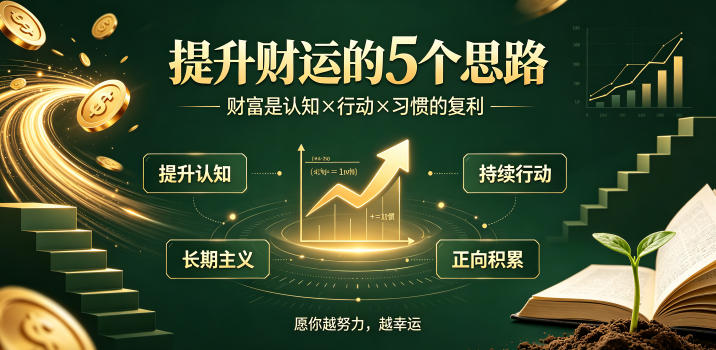 付费文章：提升财运的5个思路——财富是认知x行动x习惯的复利，愿你越努力，越幸运-灰产星球