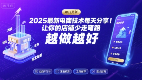 2025-2026最新电商技术每天分享，让你的店铺少走弯路，越做越好(更新26年07月)-灰产星球