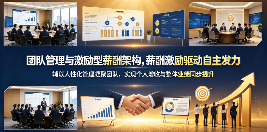 团队管理与激励型薪酬架构,薪酬激励驱动自主发力,辅以人性化管理凝聚团队,实现个人增收与整体业绩同步提升-灰产星球