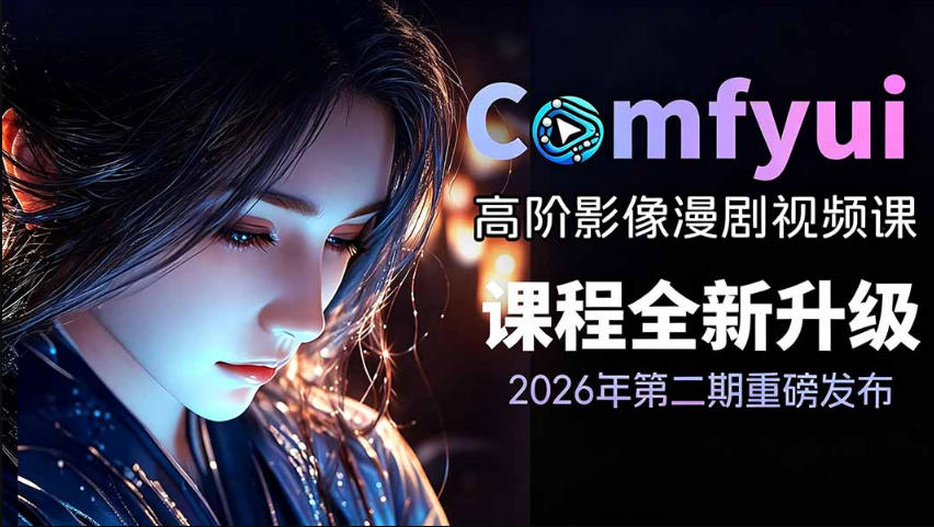 2026新版ComfyUI漫剧动画全流程实战课，0基础入门到进阶全流程动态漫，轻松实现流量变现-灰产星球