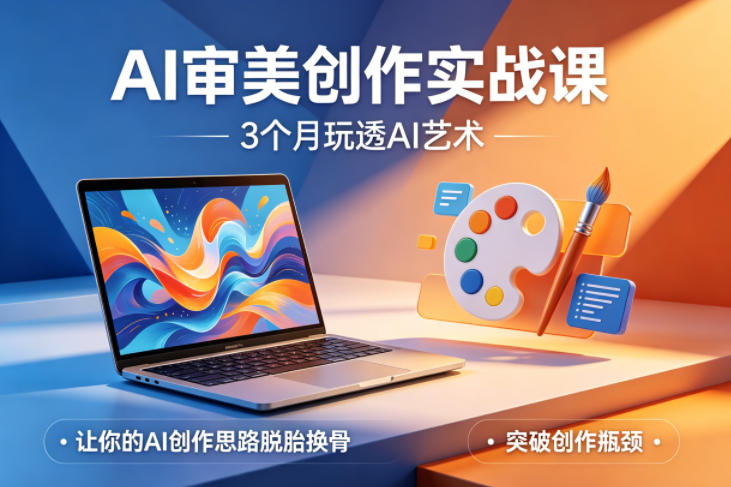 AI审美创作实战课，3个月玩透AI艺术，让你的AI创作思路脱胎换骨，突破创作瓶颈（更新0706）-灰产星球